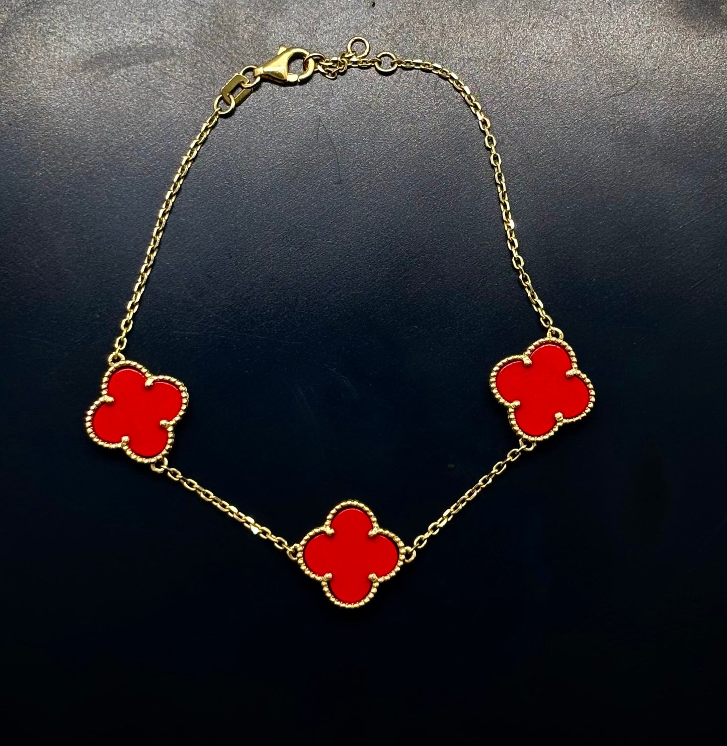 10k Gold 3 Clover Bracelet