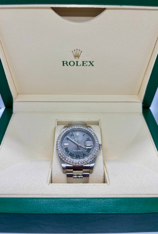 Rolex Datejust 41mm | Wimbledon Dial | Oyster Bracelet