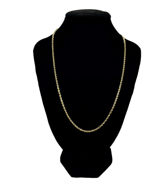 10k Gold Rope Chain 20"