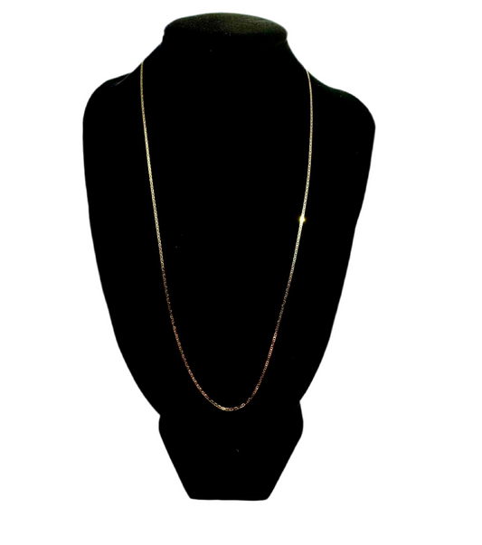 14k Gold Dainty Anchor Chain