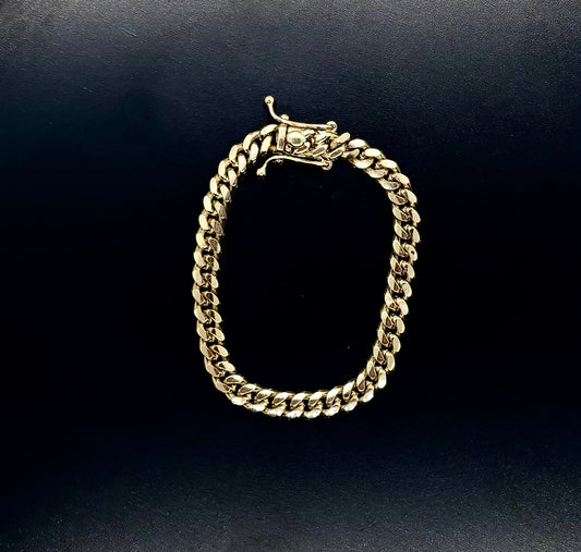 10k Gold Cuban Link Baby Bracelet