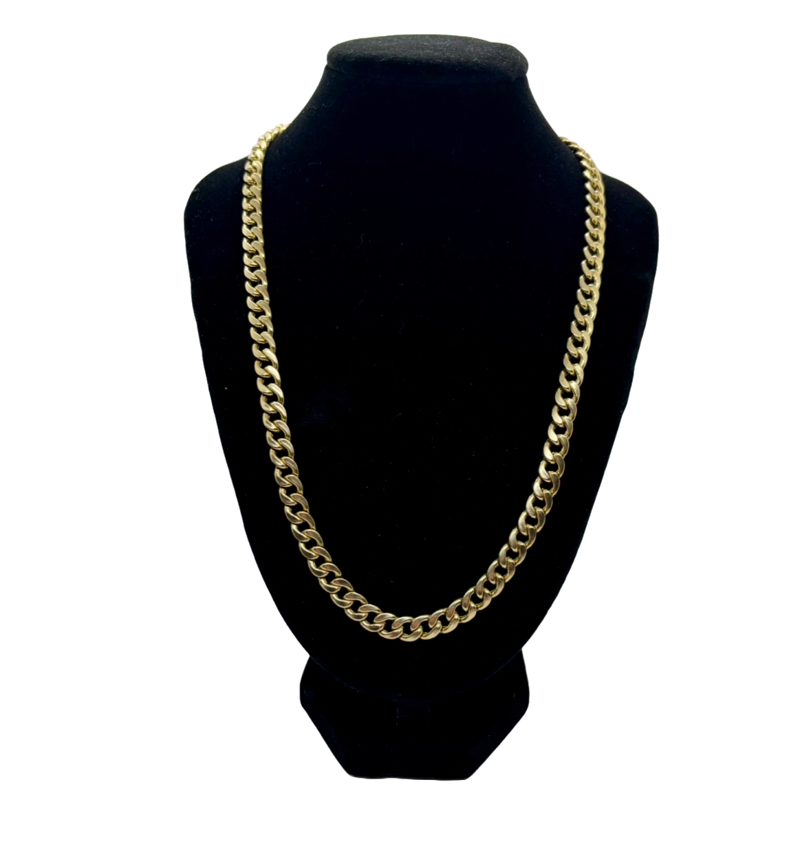 10k Gold Cuban Link Chain 24"