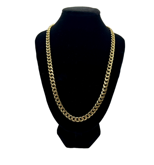 10k Gold Cuban Link Chain 24"